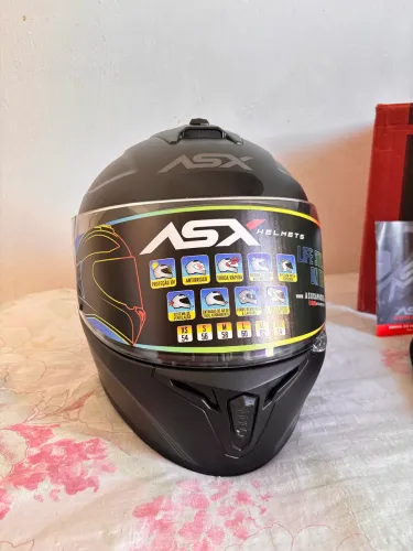 CAPACETE ASX DRAKEN SOLID PRETO FOSCO I TAMANHO 58 | NOVO