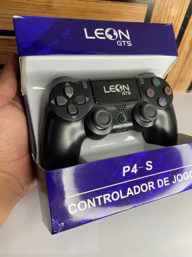 Controle PS4 Controlador com Fio Vibração de motor Duplo - Leon GTS an5