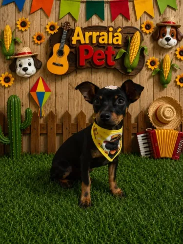 Cachorro pinscher 2, macho, com todas a vacinas. 5 meses de vida.