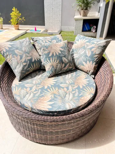 Chaise Sofá Área Externa Gourmet.
