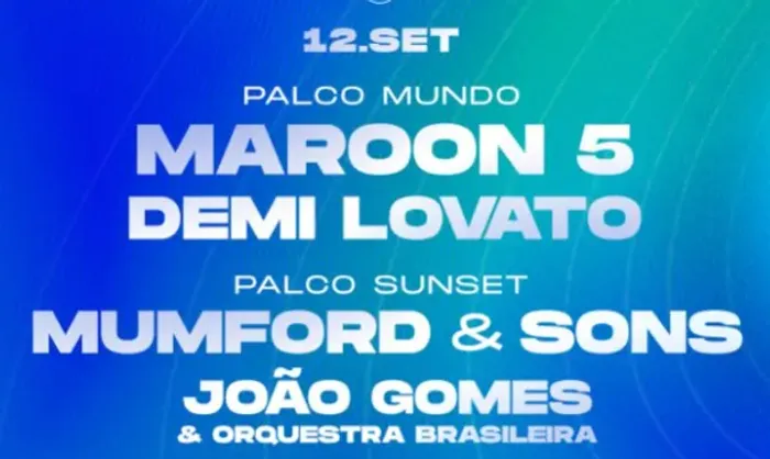 Card Maroon5 - 12/09/26 - Rio de janeiro