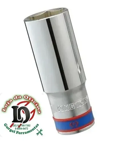 Soquete Sextavado Longo 32mm - 1/2 - King Tony-KT423532M