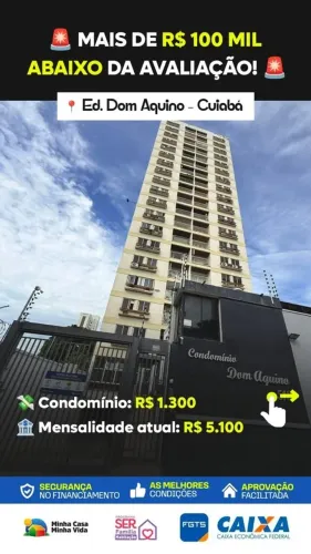 ? APARTAMENTO À VENDA EM CUIABÁ | FINANCIA 100%