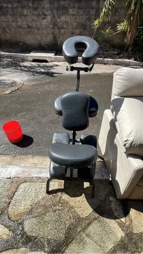 Cadeira de Massagem Produ Premium Dobrável Portátil 150kg Preto