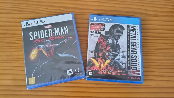 Spider man Miles Morales + MGS V Phantom Pain Definitive Experience PS4 / PS5