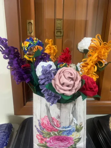 Flores de tecido novas