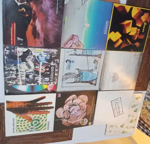 Lote 9 Discos Vinil Genesis - Coleção Rara Rock Progressivo - Trespass, Wind & wutherind..