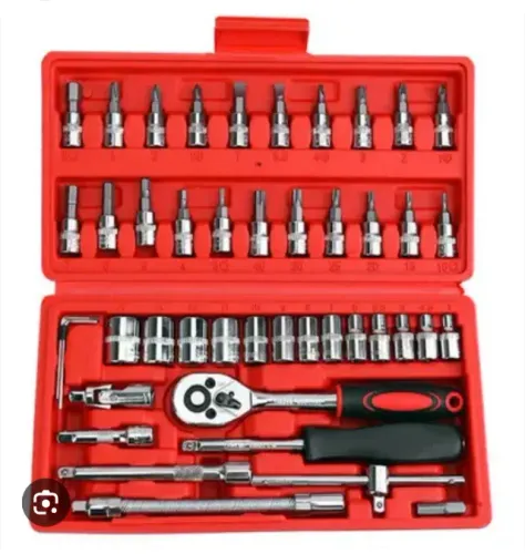 Maleta de Ferramentas 46 Peças com Catraca Profissional ? Compacta e Completa ?