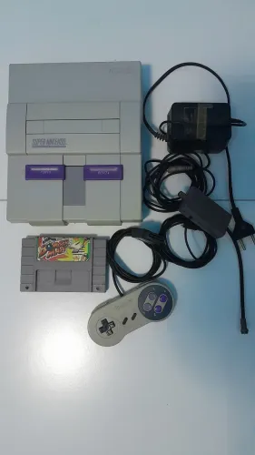 Super Nintendo fat com controle e 01 jogo