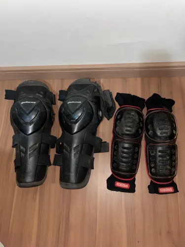 Kit Proteção Moto Trilha - Joelheira Polisport + Cotoveleira ASW