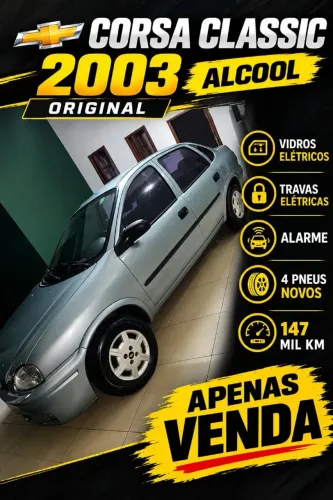 Chevrolet Corsa Sedan 1.0 MPFI 8V 71cv 4P 2003