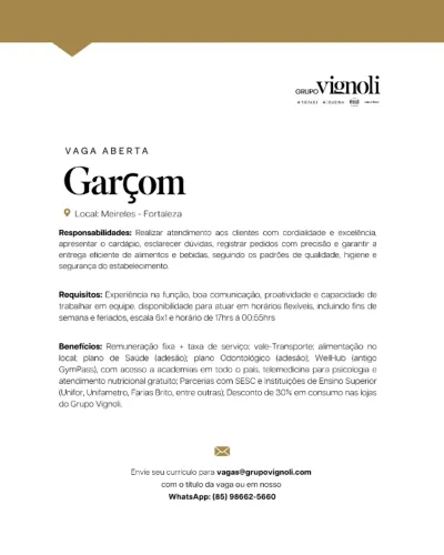 Garçom - Vignoli Meireles