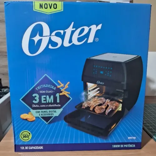 Air Fryer Oven Oster 12L 1800W - ESTADO DE NOVA (Sem Uso)