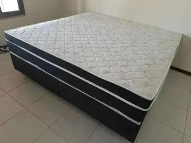 Cama box king molas ensacadas