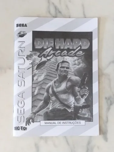 Sega Saturn Manual Die Hard Arcade Original Tec Toy