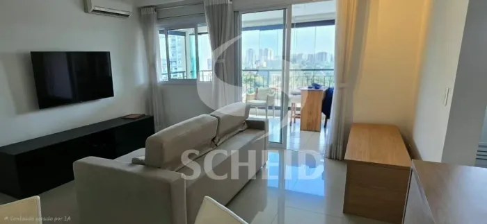 Apartamento mobiliado para locação com 01 suíte e 01 vaga no Jardim Prudência