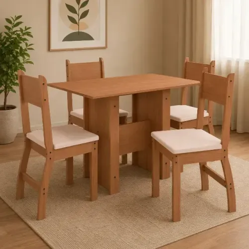 Oferta especial mesa de jantar com 4 cadeiras (EM ESTOQUE)