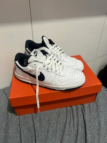 Tênis Nike Big Low Branco/Azul Marinho
