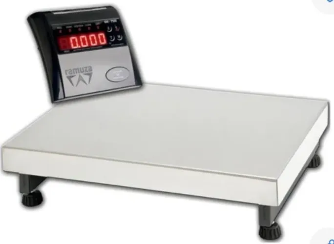 Balança Industrial Digital Ramuza Dp 300 Bandeja Inox 300 kg