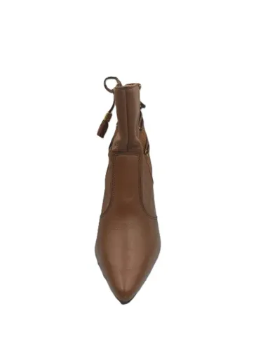Botas De Couro Marrom