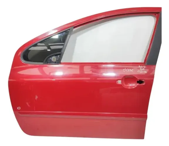 Porta Dianteira Esquerda Peugeot 307 2002 2012 Vermelho C Friso Avaria