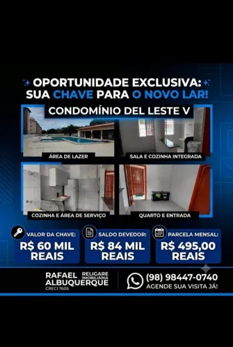 Vende apartamento del leste v são Raimundo