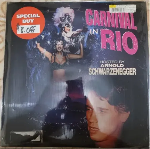 Laserdisc LD Rarissimo Carnaval No Rio Arnold Schwarzenegger - Defeito