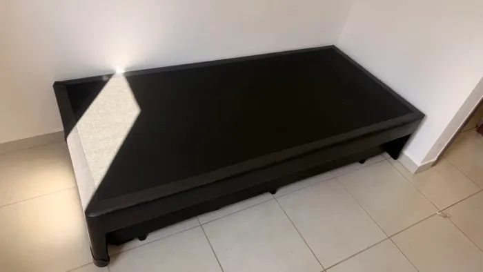 Cama solteiro com auxiliar box