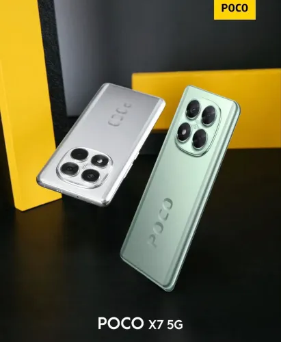 Celular Xiaomi Poco X7 5G 256/08 Silver Verde Preto