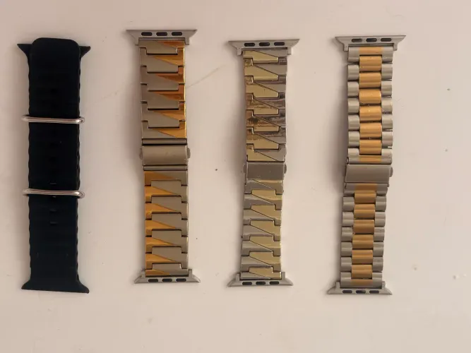 Veendo Pulseiras de Apple Watch de Metal / 1 de Silicone 42/45/46/49mm