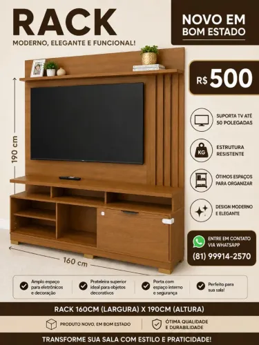 Rack Mordendo, Elegante e Funcional !