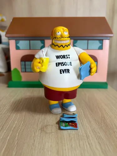 Action figures playmates, Simpsons; produto importado, original e em perfeito estado
