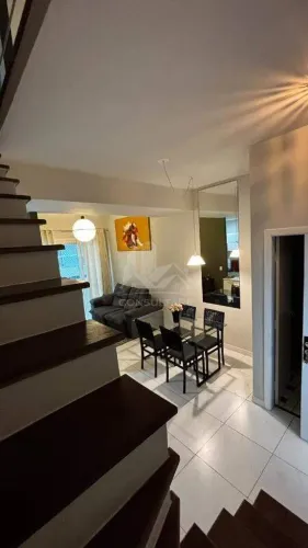 Flat duplex com 1 dormitório para Locação no Gonzaga - R$ 5.000,00 pacote Cod: 6028 CPS