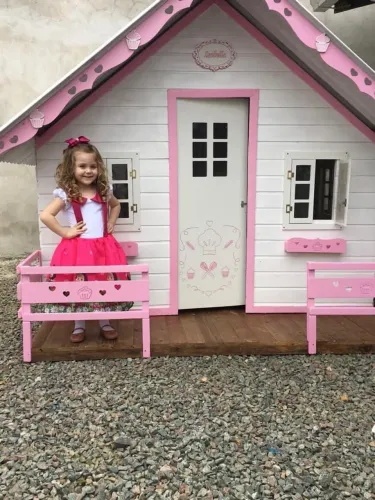 Casinha de boneca Madeira Tratada Autoclavado
