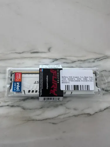 MEMÓRIA RAM DDR5 16GB (1x16GB), DDR5 6000MT/s e CL30