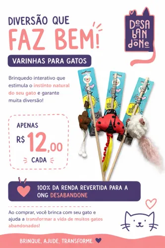 Varinha para gatos