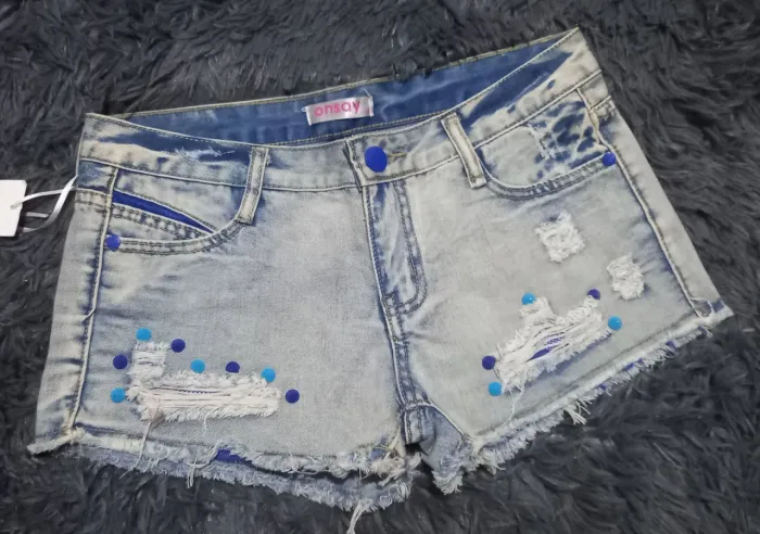 Short jeans feminino 