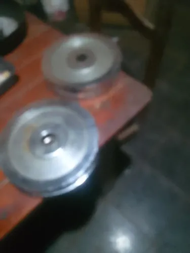 4 anilhas de 5 kilos acromada total 20 kilos
