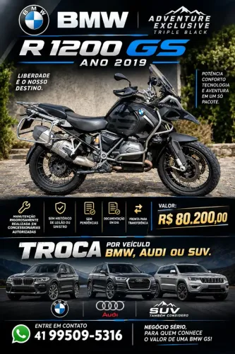 BMW GS 1200 / Premium adventure exclusive triple Black