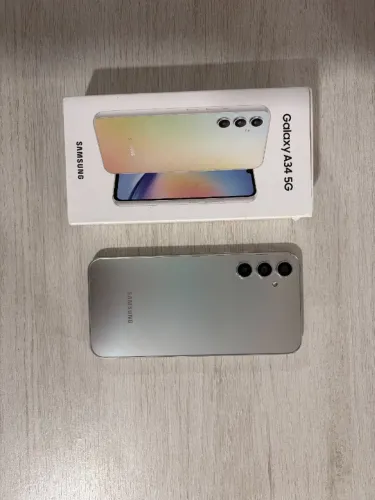 Samsung Galaxy A34 5g 128 Gb Prata 6 Gb Ram
