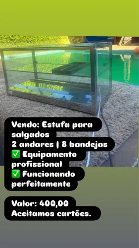 Estufa para salgados
