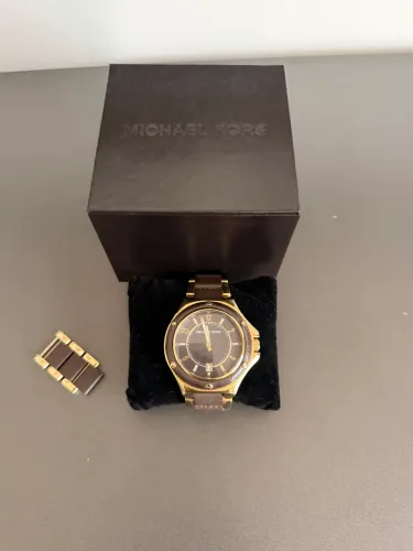 Michael Kors MK-5169 Feminino Dourado Marrom + Caixa Original
