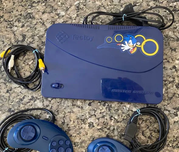 Console TecToy Master System Evolution, personalizado sonic