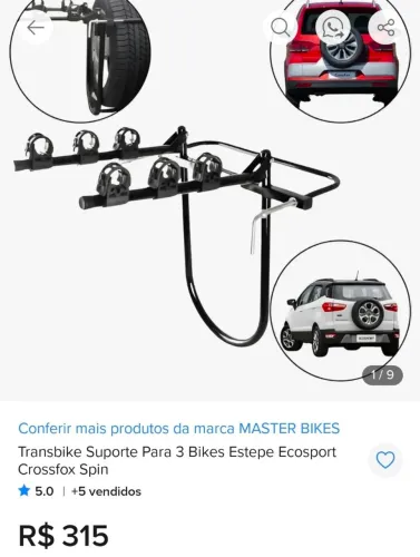 Suporte para transporte de bicicleta 