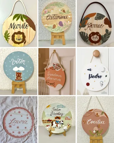 Porta maternidade personalizado