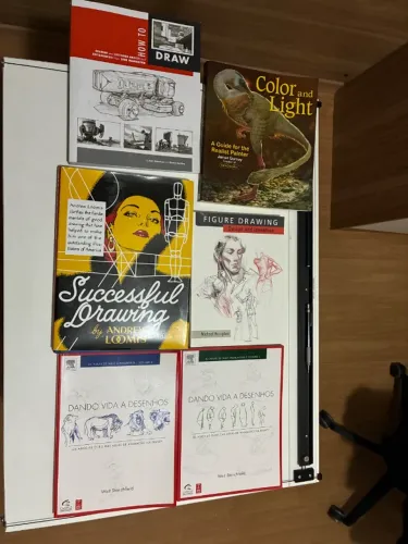 Livros de Desenho (Loomis, Hampton, Gesture e outros) em inglês e português