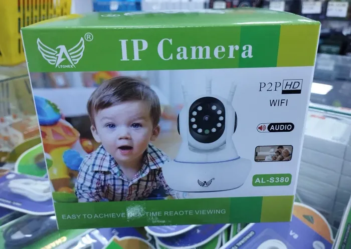 Câmera Ip de segurança 360° 3 Antenas Wifi Visão Noturna Alarme