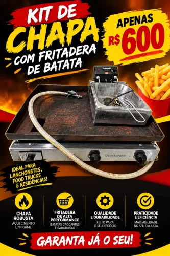 Chapa e fritadeira