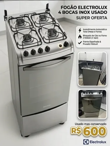 Fogão inox