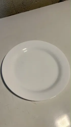 Prato Refeiçao Branco Opaline Nadir